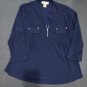 Navy Blue Women's Blouse